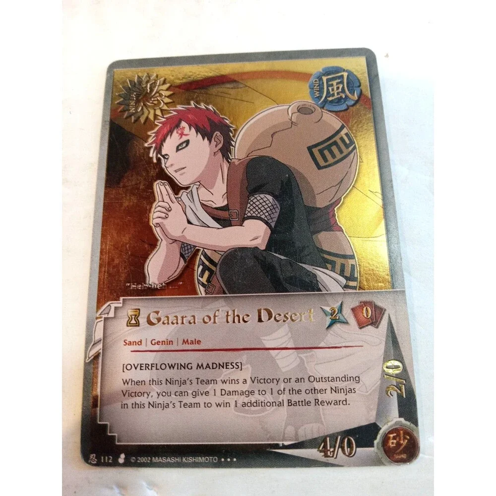 Gaara of the desert Ccg Naruto Super Rare Holo